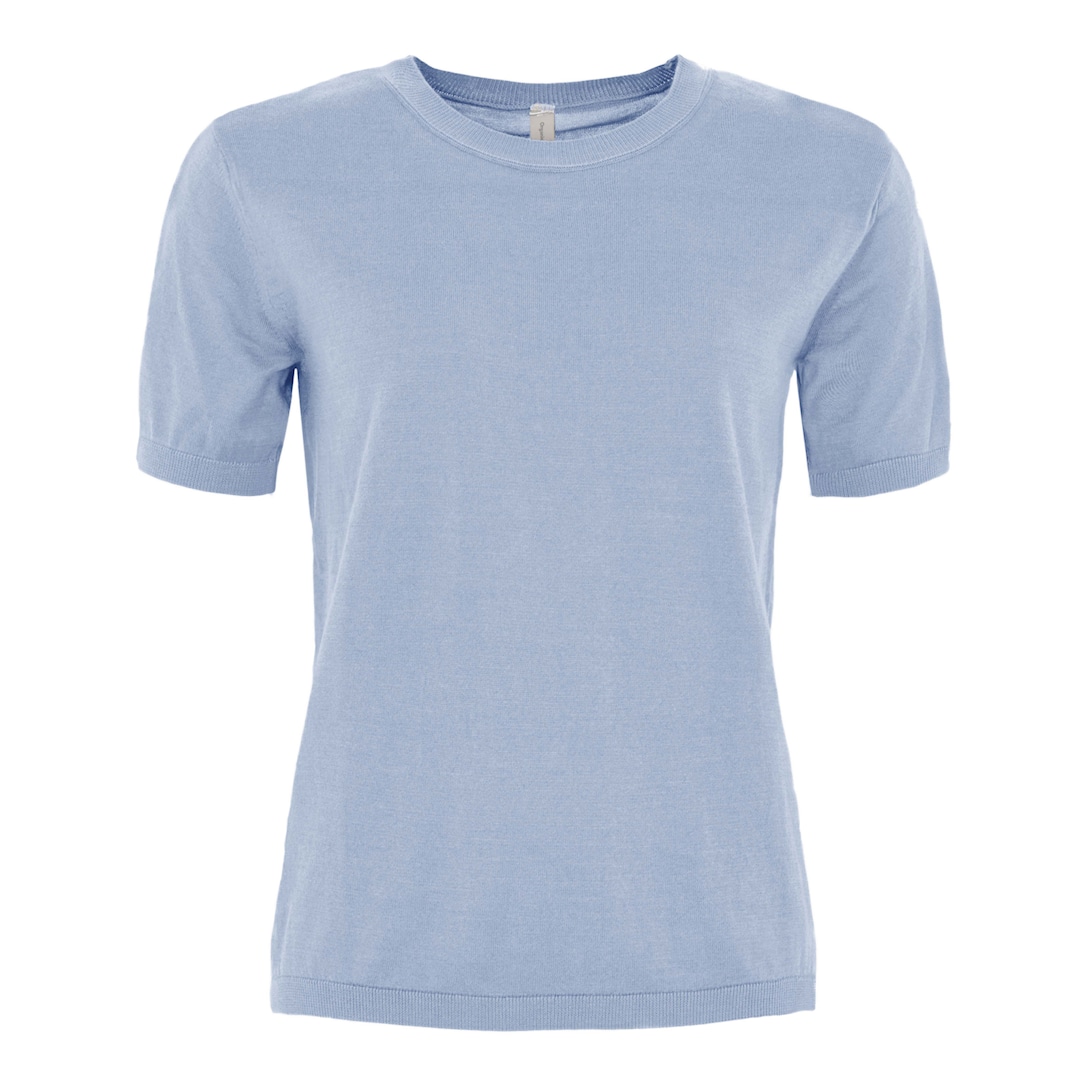 Skovhuus Kvinna Økologisk T-shirt i Lys Blå - Black Friday!