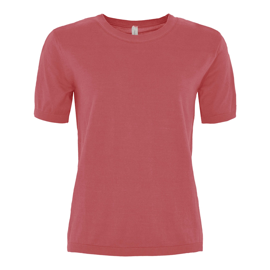 Skovhuus Kvinna T-shirt i Begonia Pink - Økologisk Bomuld